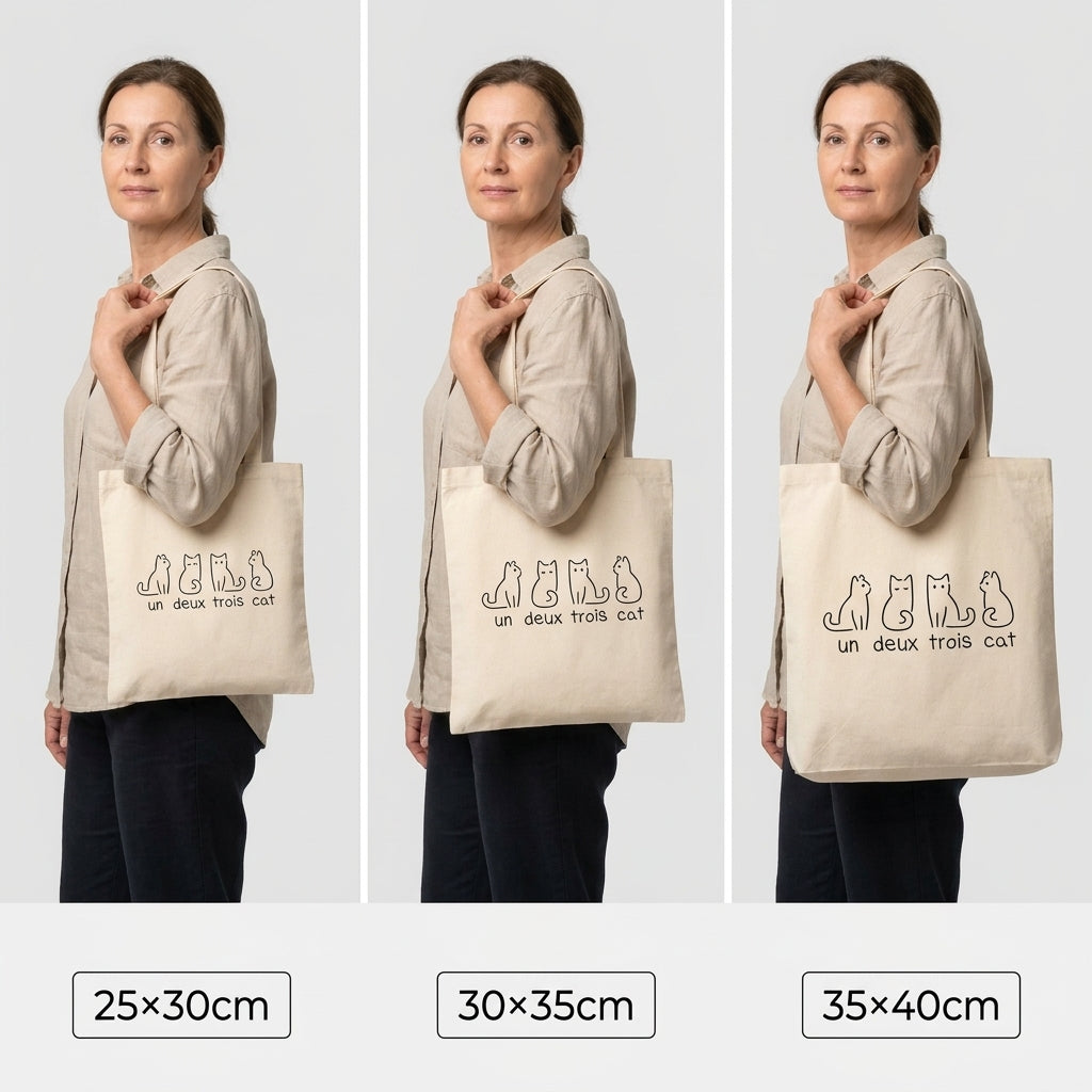 Tote Bag Un Deux Trois Cat
