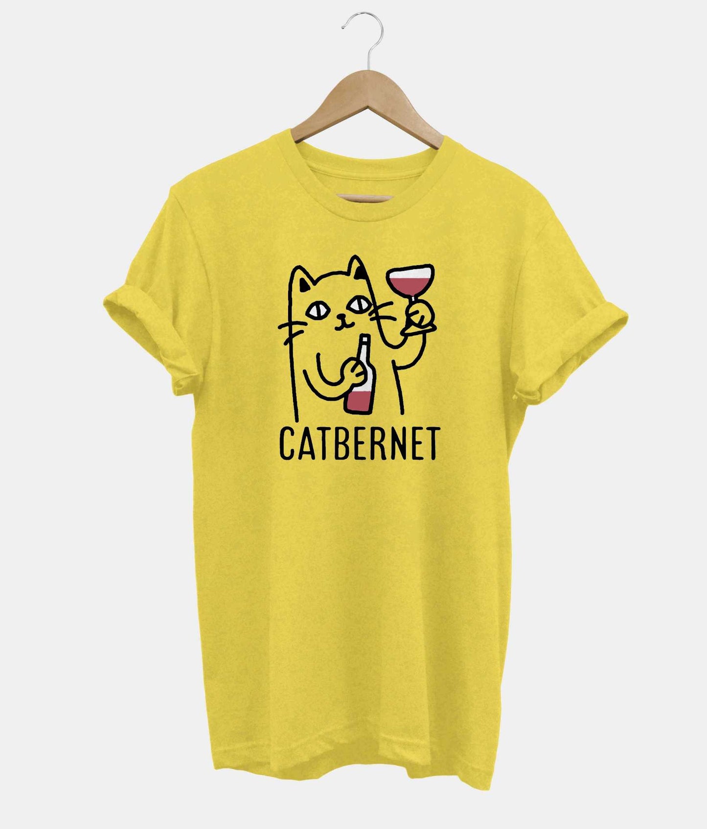Catbernet t-shirt in yellow