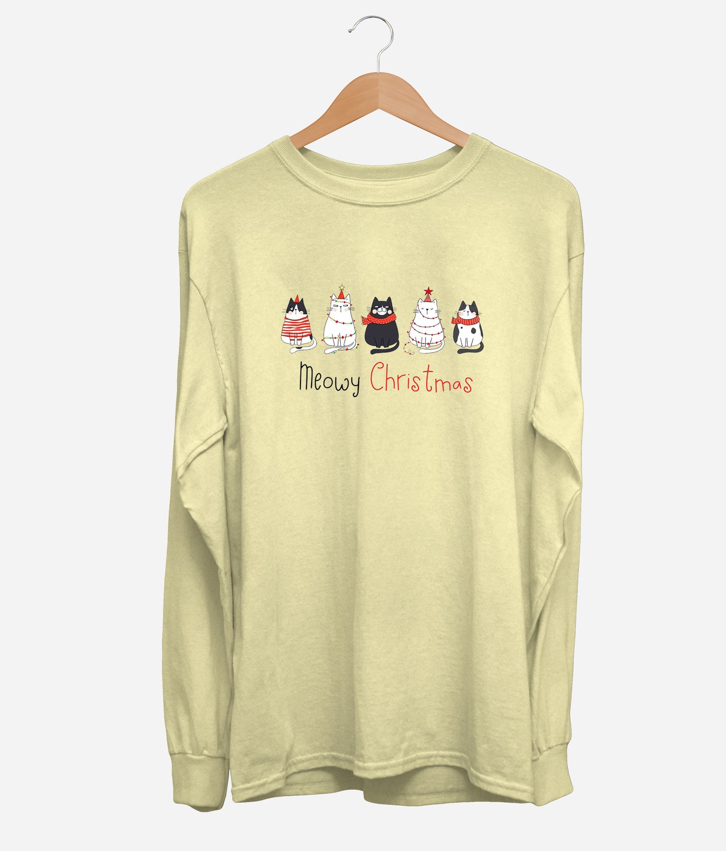 Meowy Christmas Long Sleeve (Unisex)