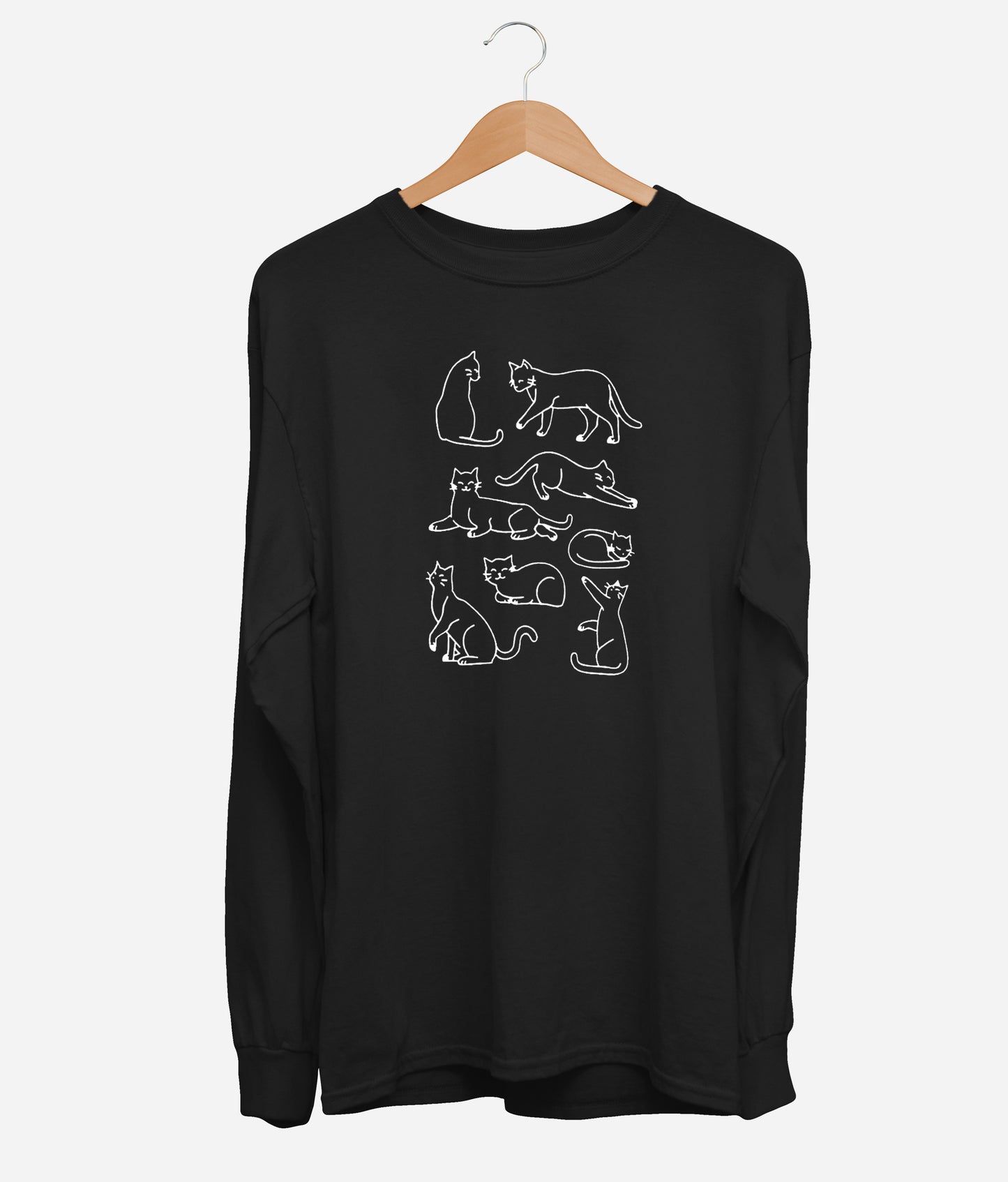 Cats Silhouette Long Sleeve (Unisex)