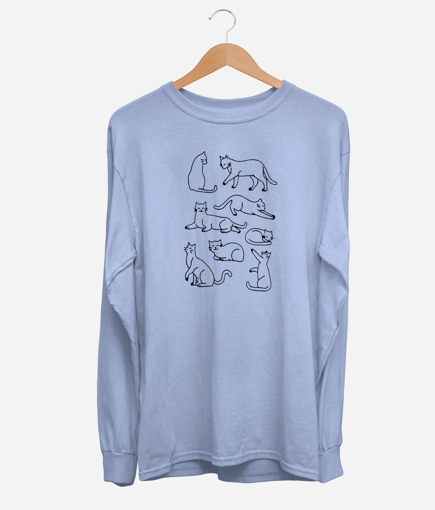 Cats Silhouette Long Sleeve (Unisex)