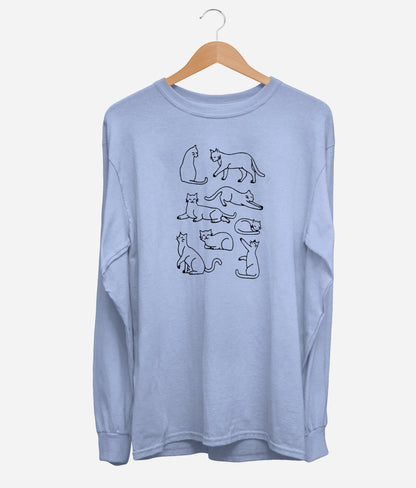 Cats Silhouette Long Sleeve (Unisex)