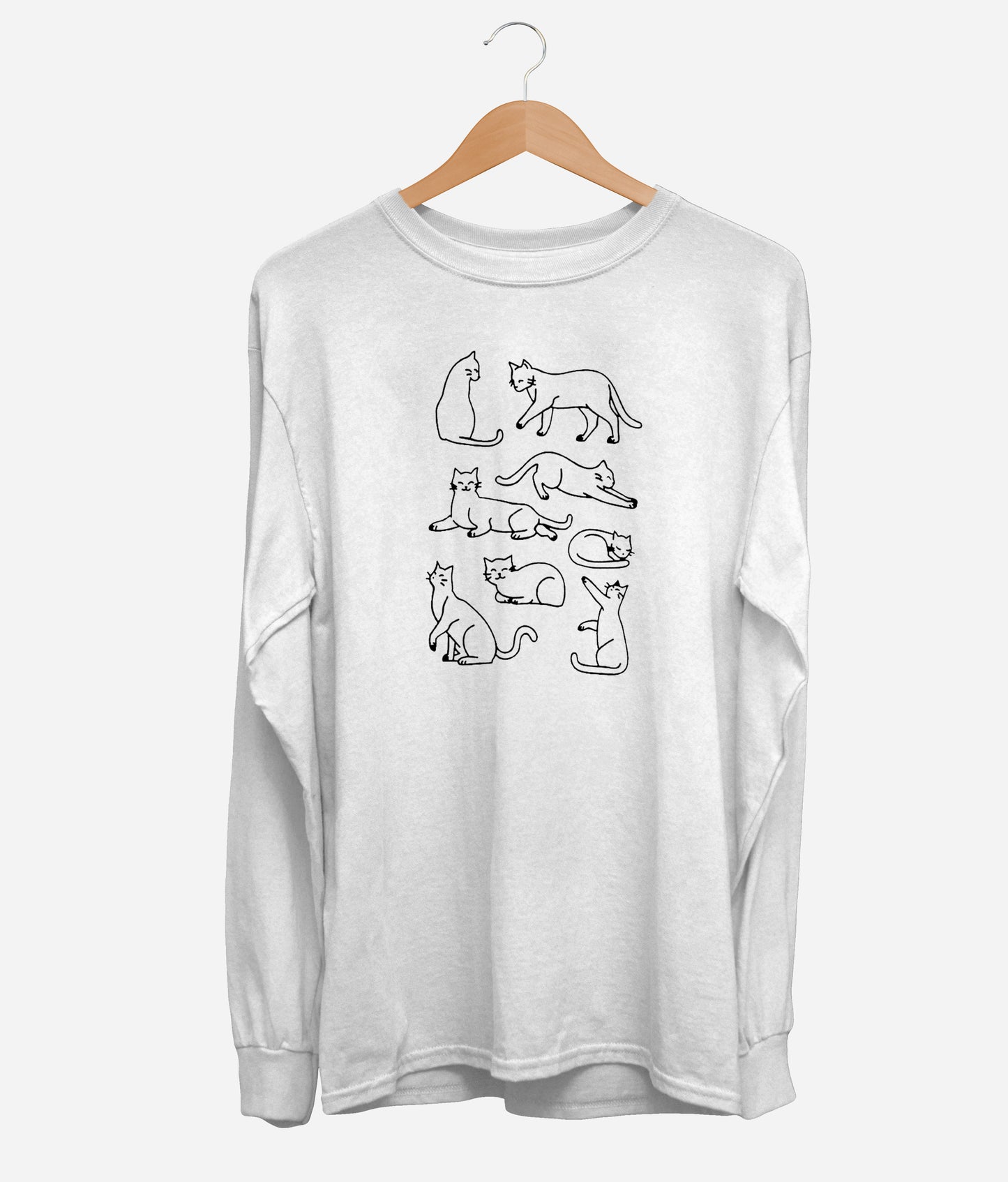 Cats Silhouette Long Sleeve (Unisex)