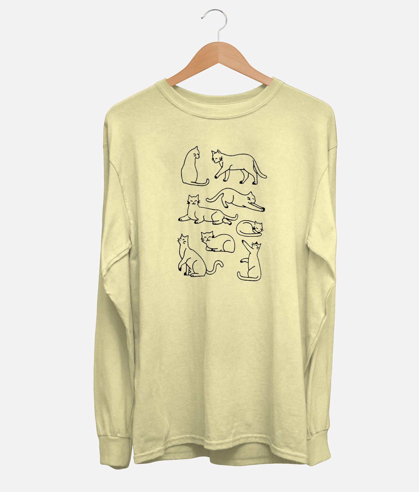 Cats Silhouette Long Sleeve (Unisex)