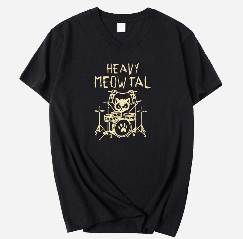 Heavy Meowtal V-Neck