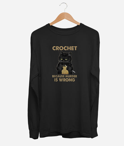 Crochet Cat Long Sleeve (Unisex)