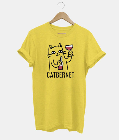 Catbernet t-shirt in yellow