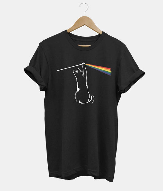 The Dark Side Of The Cat tee in black