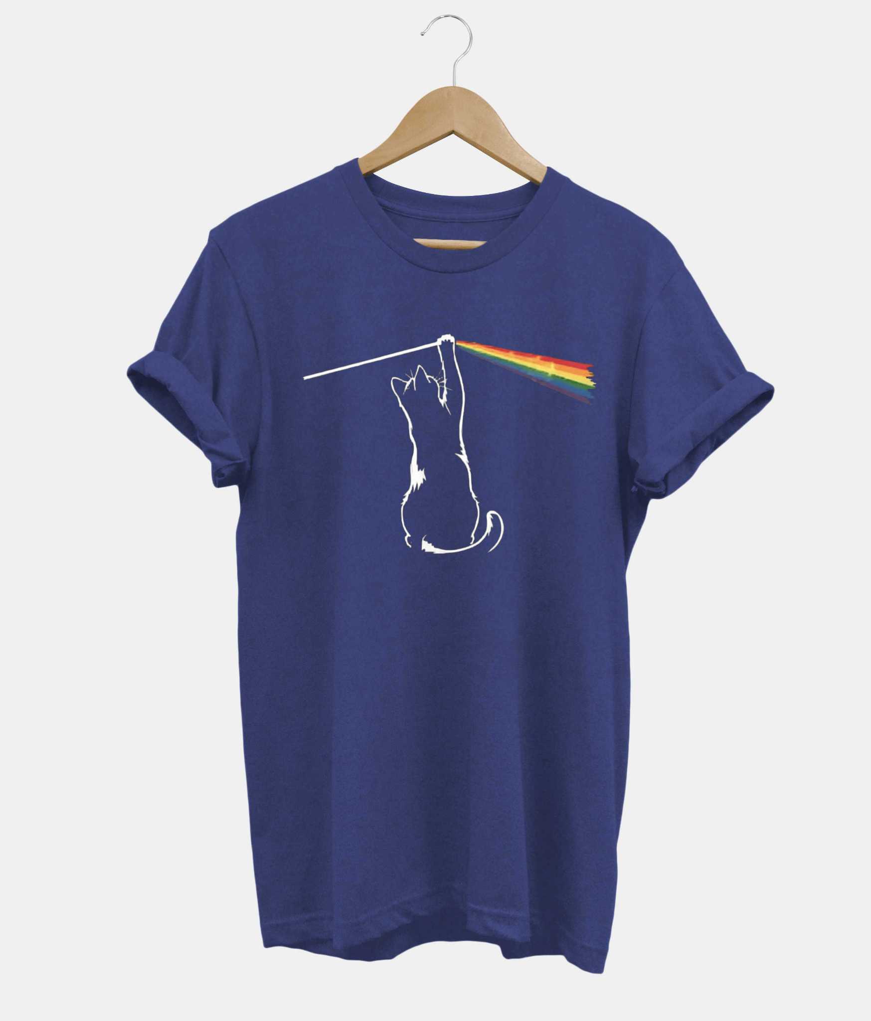 The Dark Side Of The Cat tee in navy
