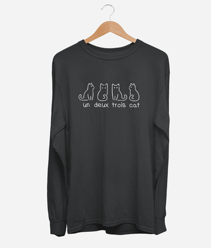 Un Deux Trois Cat Long Sleeve (Unisex)