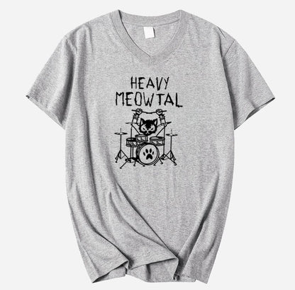 Heavy Meowtal V-Neck