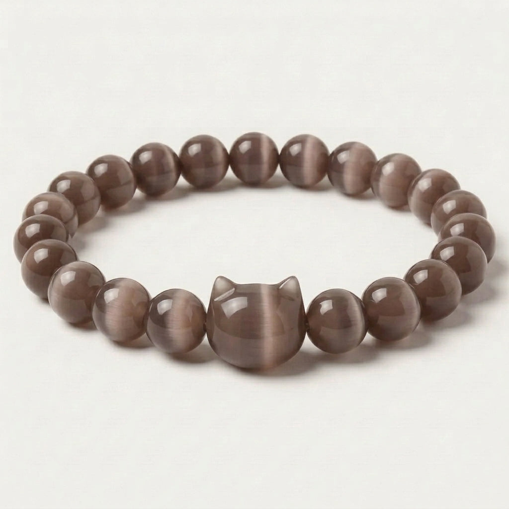 Cocoa Rose cat's eye cat bracelet