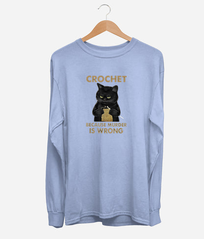 Crochet Cat Long Sleeve (Unisex)