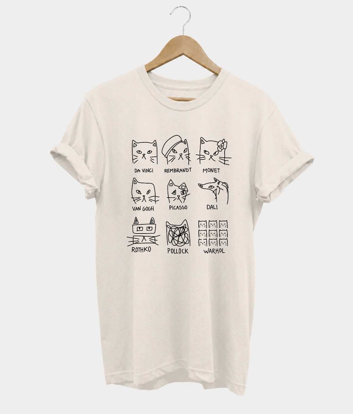 Meowsterpieces t-shirt in beige