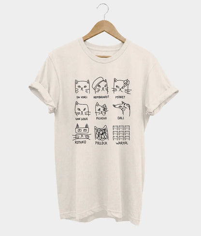 Meowsterpieces t-shirt in beige