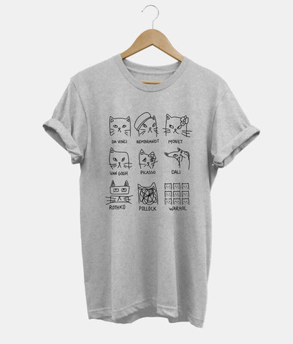 Meowsterpieces t-shirt in grey