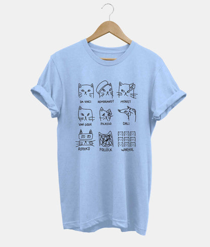 Meowsterpieces t-shirt in light blue
