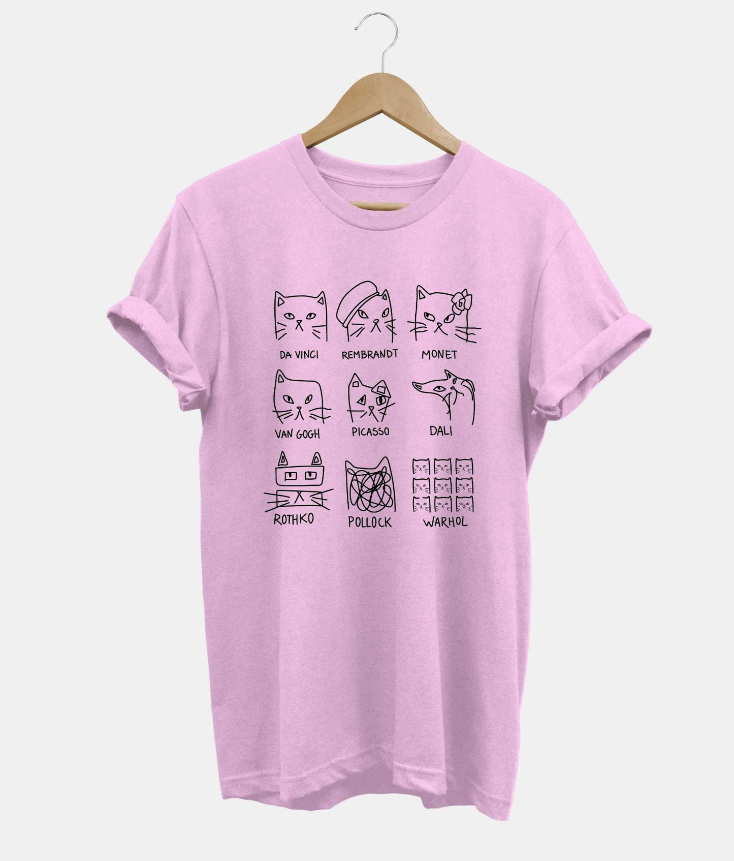 Meowsterpieces t-shirt in pink