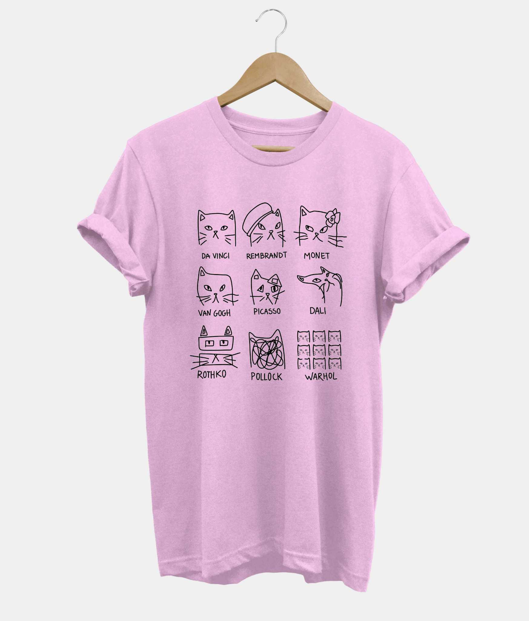 Meowsterpieces t-shirt in pink