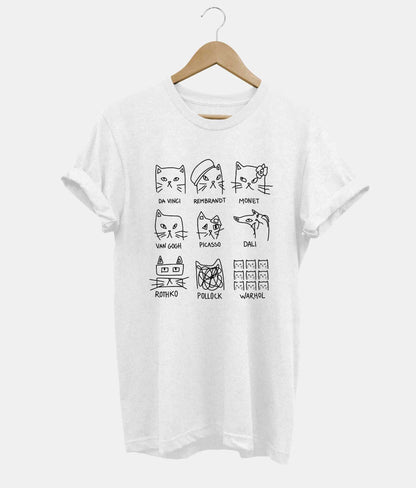 Meowsterpieces t-shirt in white
