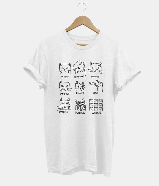 Meowsterpieces t-shirt in white