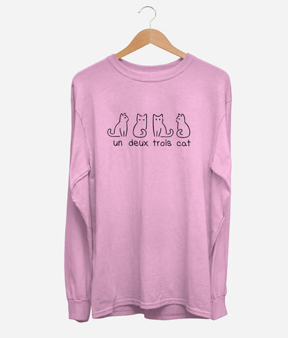 Un Deux Trois Cat Long Sleeve (Unisex)