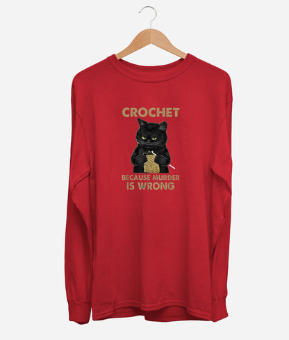 Crochet Cat Long Sleeve (Unisex)