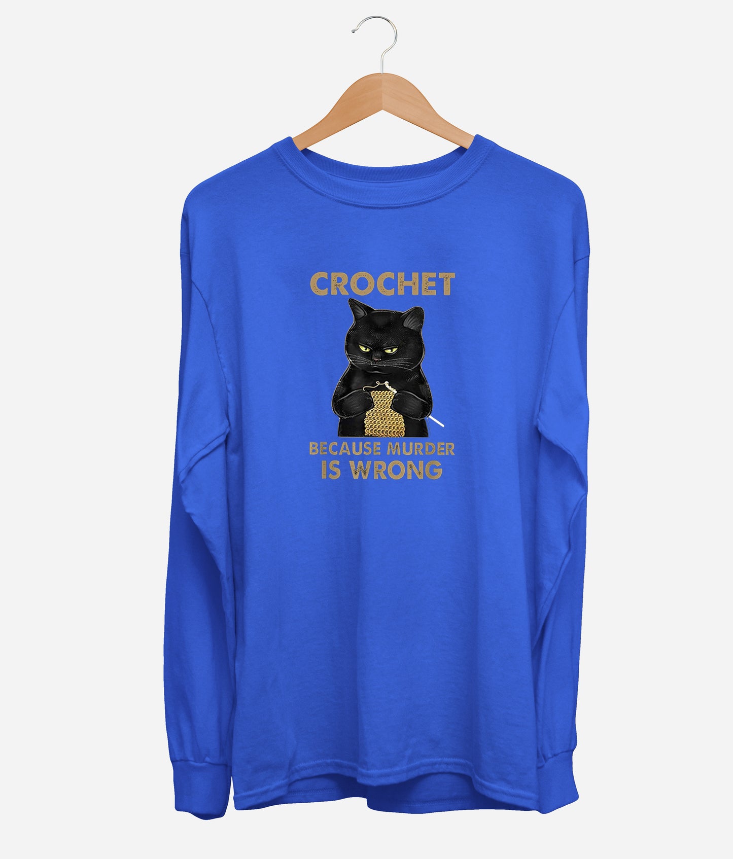 Crochet Cat Long Sleeve (Unisex)