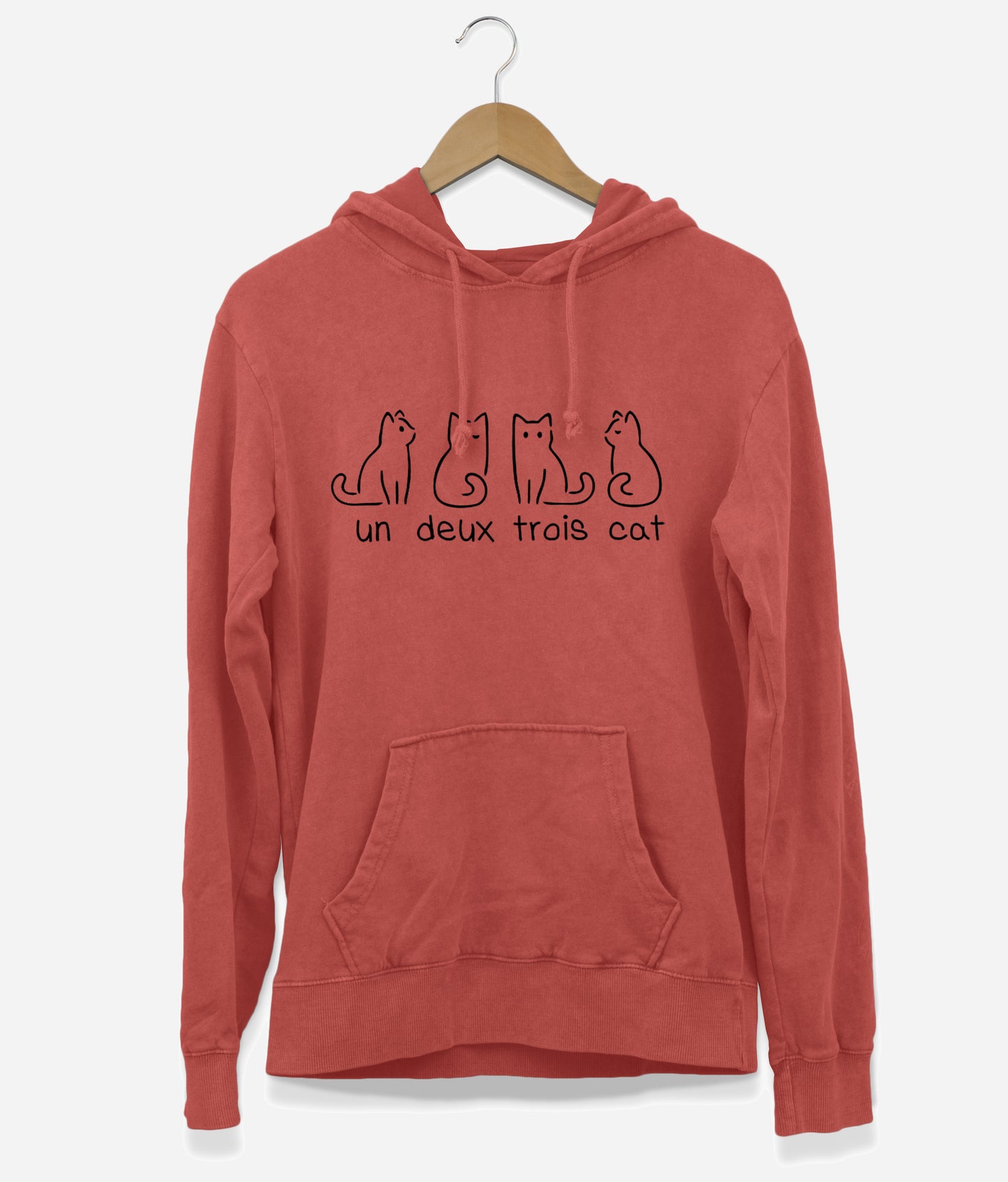 Un Deux Trois Cat Hoodie (Unisex)