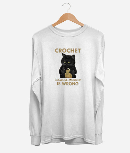 Crochet Cat Long Sleeve (Unisex)