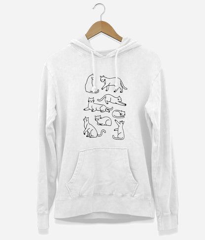 Cats Silhouette Hoodie (Unisex)