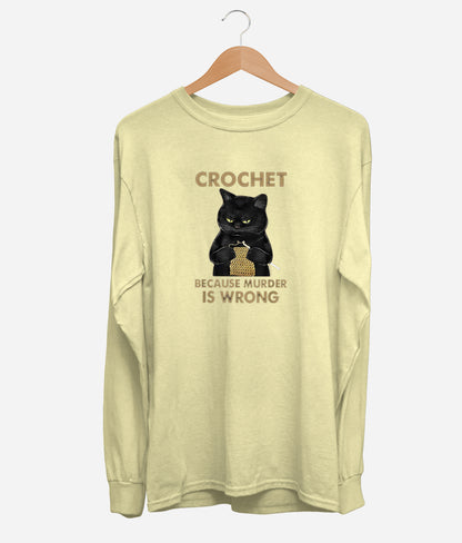 Crochet Cat Long Sleeve (Unisex)