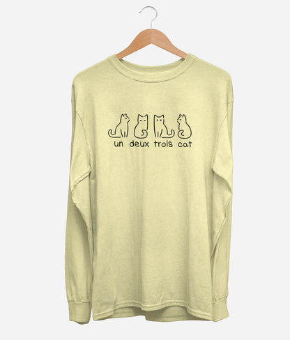 Un Deux Trois Cat Long Sleeve (Unisex)